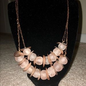 Beautiful Anthropologie Rose Gold Chunky Necklace